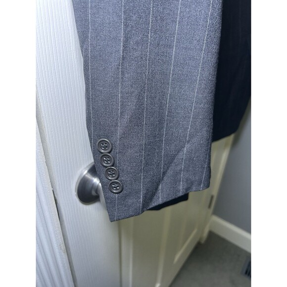 Christian Dior Monsieur Men’s Pin Stripe Sports Coat Blazer Dark Gray Size 43L - Picture 2 of 11